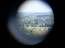 Munkebo bakke through the binoculars